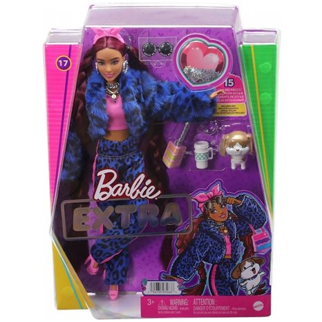 Mattel Barbie Extra - Blue Leopard Track Suit