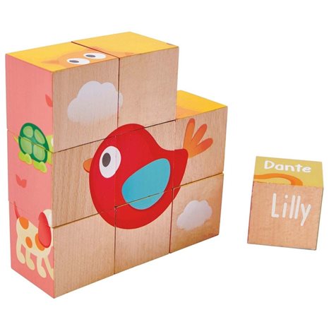 Hape Pepe & Friends Ξυλ.Παζλ Κύβοι Friendship 0401.E0452A