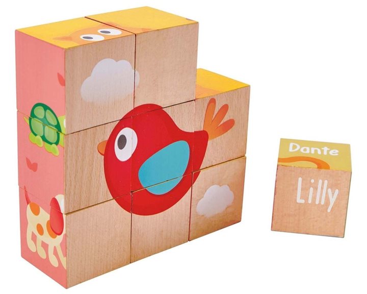 Hape Pepe & Friends Ξυλ.Παζλ Κύβοι Friendship 0401.E0452A