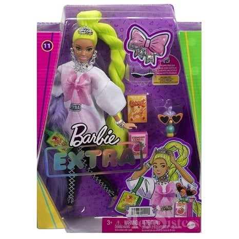 Mattel Barbie Extra - Neon Green Hair HDJ44