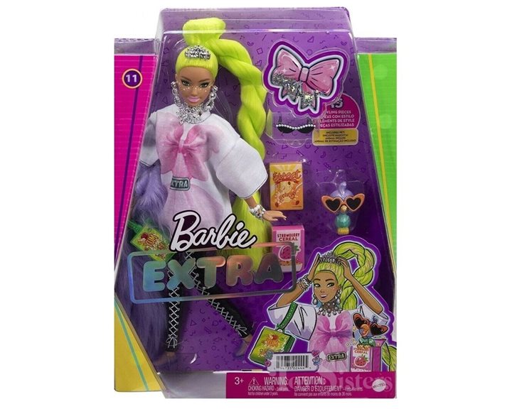 Mattel Barbie Extra - Neon Green Hair HDJ44