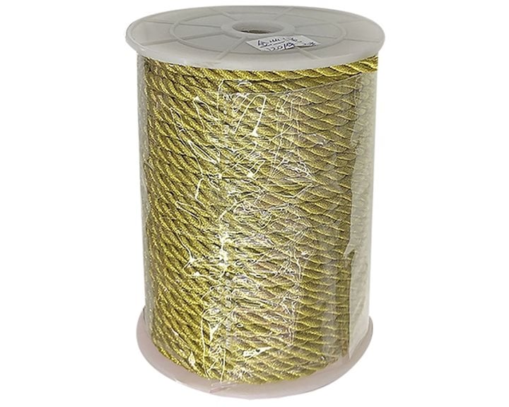 Κορδόνι Χρυσό Glitter 4mm X 5m Justnote 39335