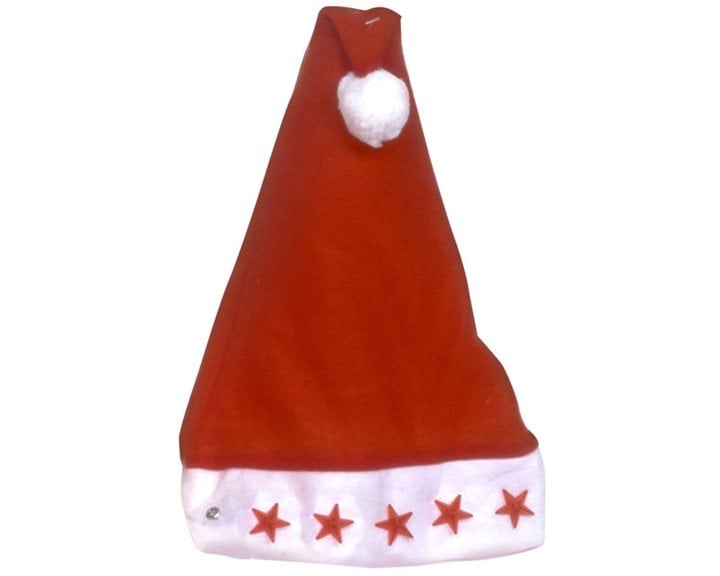 Σκουφος Αγιου Βασιλη Με Φως 38x29cm Xmasfest 1131444