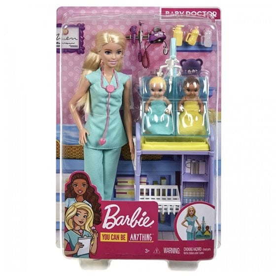 BARBIE ΣΕΤ ΕΠΑΓΓΕΛΜΑΤΑ ΜΕ ΠΑΙΔΑΚΙΑ ΚΑΙ ΖΩΑΚΙΑ (ΠΑΙΔΙΑΤΡΟΣ) - GKH23