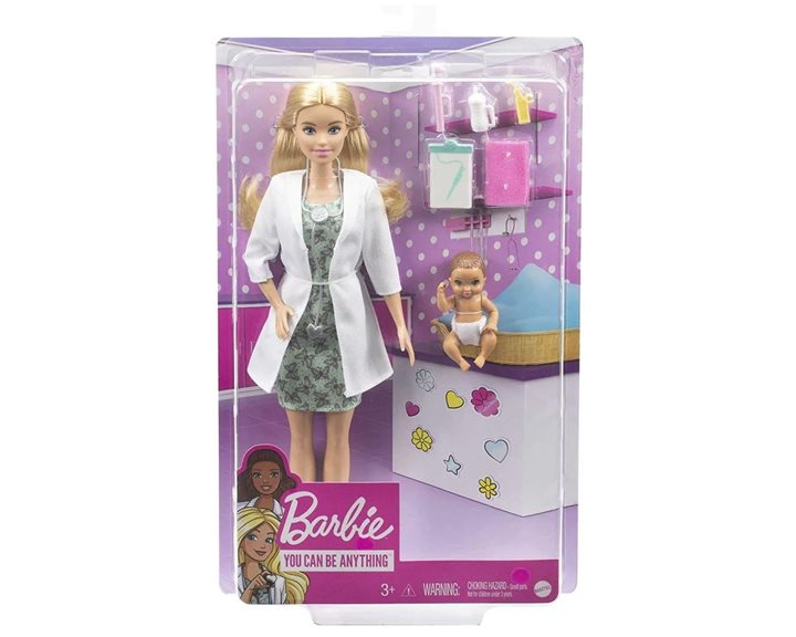 Mattel Barbie Doctor Γιατρός Ξανθιά Κούκλα GVK03