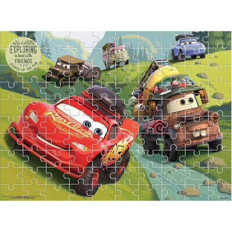 Παζλ Luna Χρωματισμού δύο όψεων 100τμχ  Cars 562638