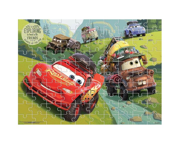 Παζλ Luna Χρωματισμού δύο όψεων 100τμχ  Cars 562638