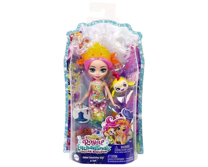 Mattel Enchantimals Royals Γοργόνα Ουράνιο Τόξο