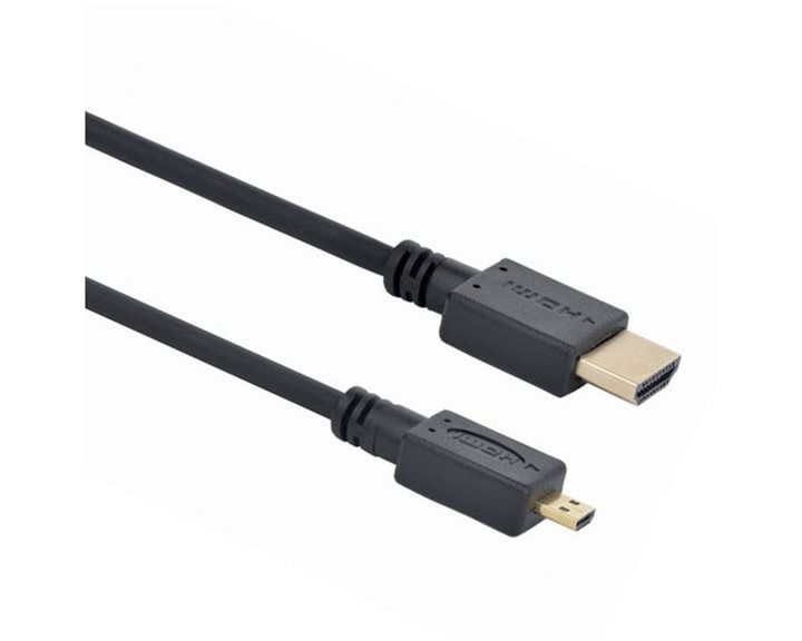 CABLEXPERT HDMI MALE TO MICRO D-MALE BLACK CABLE WITH GOLD-PLATED CONNECTORS 4.5M