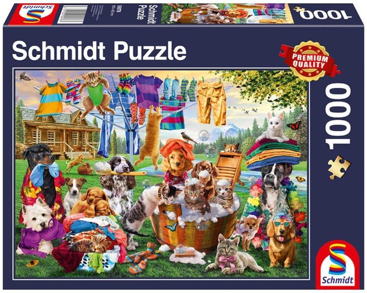 Πάζλ Schmidt Crazy Garden of Pets 1000τεμ. 58978