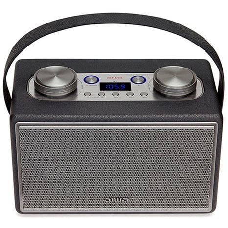 AIWA LEATHERETTE PORTABLE BLUETOOTH SPEAKER RMS 50W WITH MIC/GUITAR INPUT