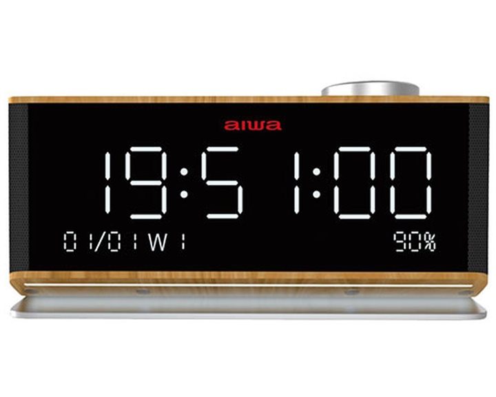 AIWA CLOCK RADIO BIG DISPLAY MULTIFUNCTIONAL RMS 15W