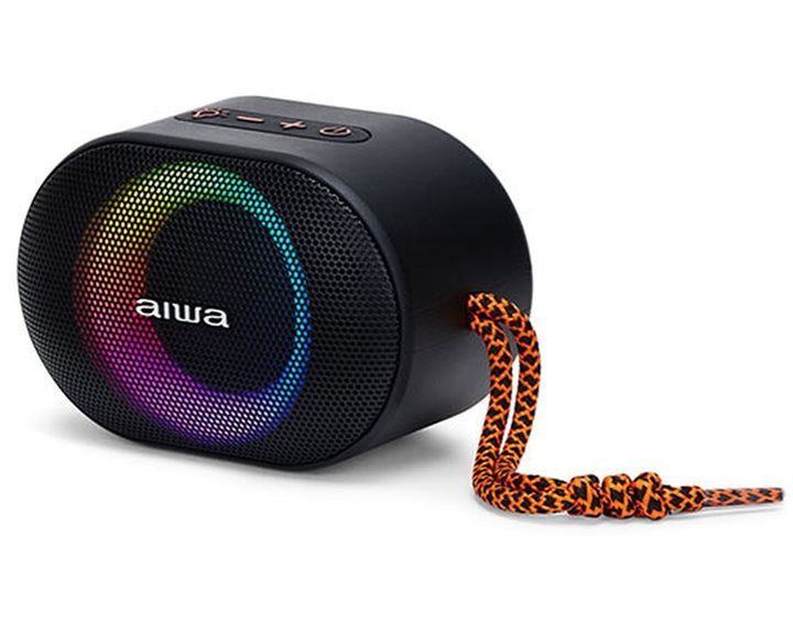 AIWA BLUETOOTH SPEAKER WITH RGB MULTI LIGHTING RMS 10W BLACK