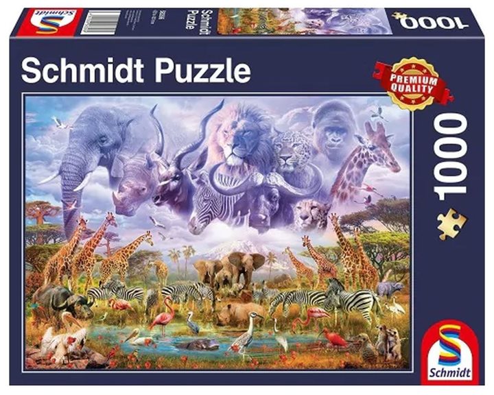 Πάζλ Schmidt Animals at the Waterhole 2D 1000 Κομμάτια 58356