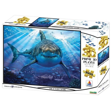 Παζλ 3D Howard Robinson 1000τμχ. Great White Shark 16001
