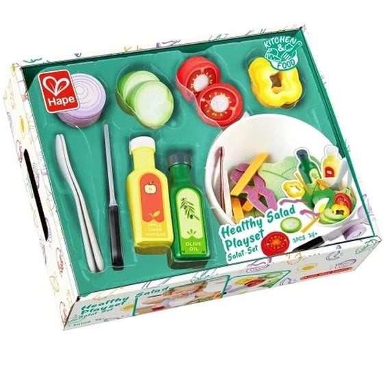 Hape Playfully Delicious Ξύλινο Σετ Σαλάτα Healthy Salad (E3174A)