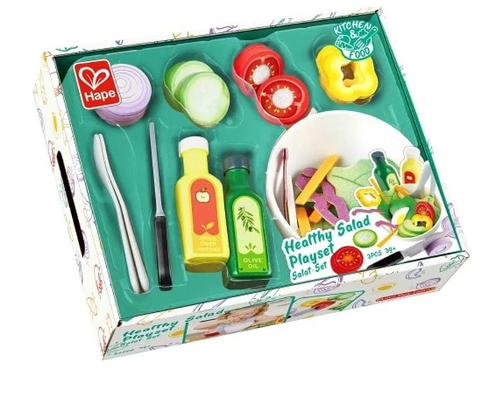 Hape Playfully Delicious Ξύλινο Σετ Σαλάτα Healthy Salad (E3174A)