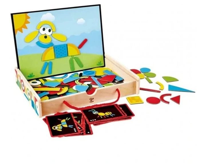 Hape Early Explorer Ξύλινο Magnetic Art Box-105Τμχ (E1631)