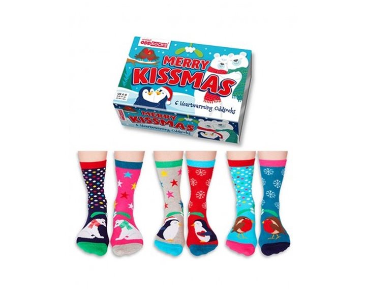 Γυναικείες Κάλτσες United Odd Socks 6τμχ. Νο 37 - 42 Merry Kissmas