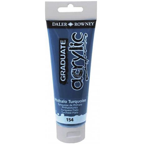Aκρυλικό χρώμα Daller Rowney 120ml 154 PHTHALO TURQUOISE 123120154