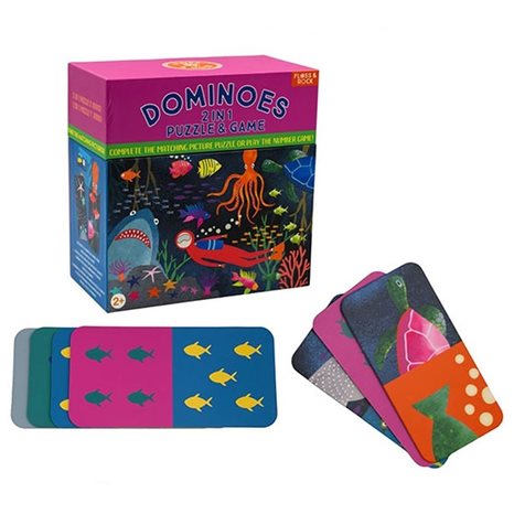 Επιτραπέζιο Παιχνίδι Ντόμινο & Puzzle Βυθός 2+ Ετών 45P6490