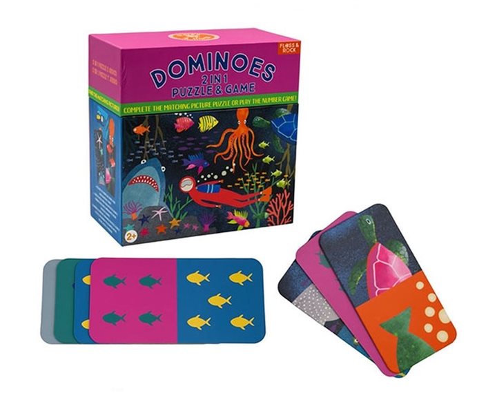 Επιτραπέζιο Παιχνίδι Ντόμινο & Puzzle Βυθός 2+ Ετών 45P6490