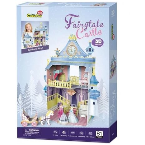 Πάζλ Cubic Fun Puzzle Fairytale Castle 3D 81τεμ. P809h Κομμάτια