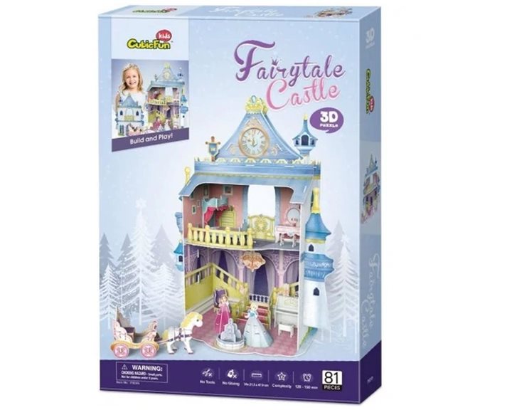 Πάζλ Cubic Fun Puzzle Fairytale Castle 3D 81τεμ. P809h Κομμάτια
