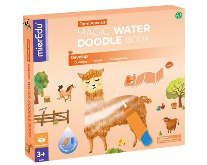 Μαγικό Μπλόκ Ζωγραφικής Farm Animals World Mier Edu 3+ ME231