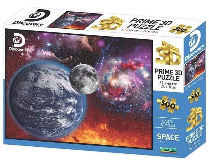 Πάζλ Prime 3D Earth and Moon 500τεμ.10081