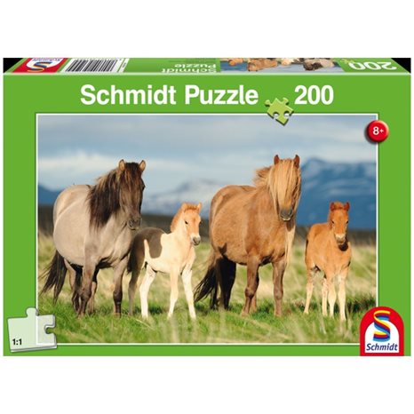 Πάζλ Schmidt Οικογένεια Αλόγων 200pcs 56199