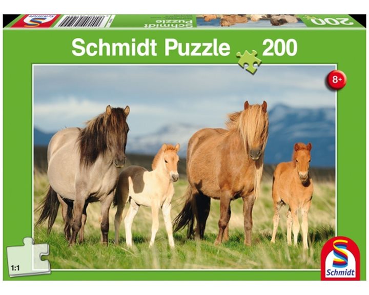 Πάζλ Schmidt Οικογένεια Αλόγων 200pcs 56199