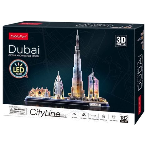 Πάζλ Cubic Fun - 3D City Line Dubai 182τεμ. L523H