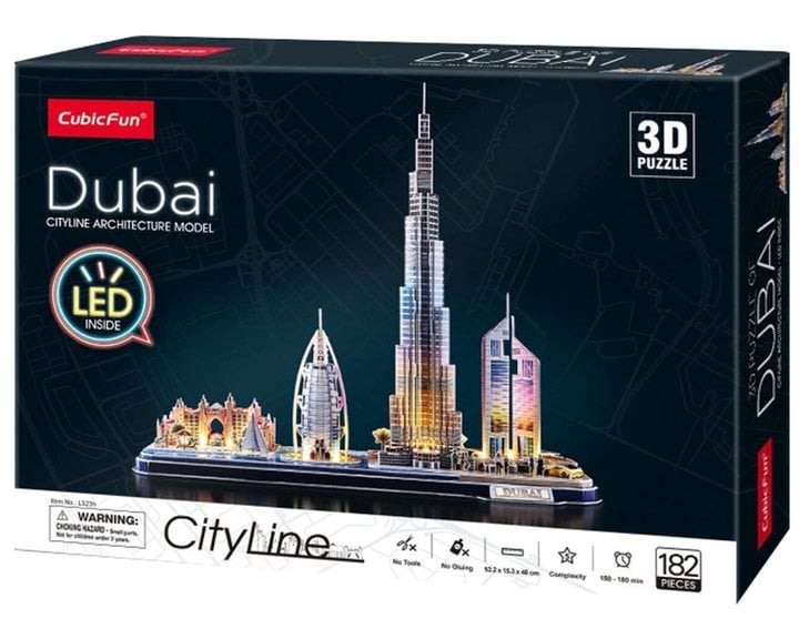 Πάζλ Cubic Fun - 3D City Line Dubai 182τεμ. L523H