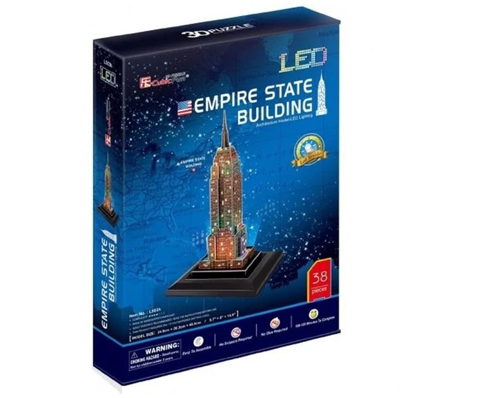 Πάζλ Cubic Fun - 3D Empire State Building with Led 38τεμ. L503H