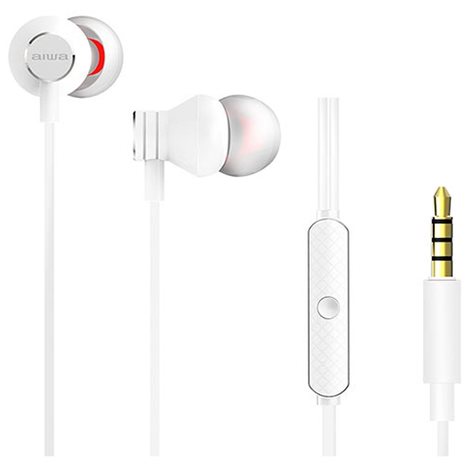 Aiwa Stereo 3,5mm In-Ear With Remote And Mic White