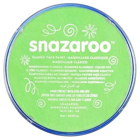 Snazaroo 18 ml Κρέμα Face Painting Classic Lime Green