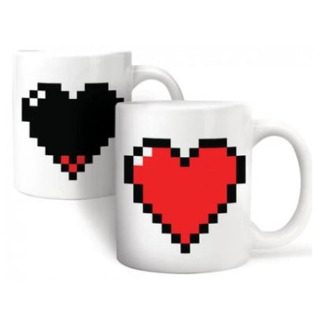 Κούπα Kikkerland Morfh Mug Pixel Heart CU44