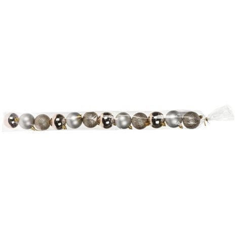 Μπάλες Ασημί Μιξ Πακ=12τεμ Φ5 Φ5cm Koopman - Self Import Agencies Acs103300