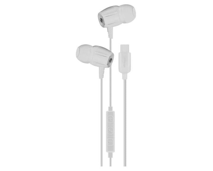 Ixchange SE12 In-Ear Handsfree Με Βύσμα USB-C Λευκό