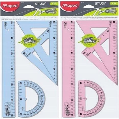 Γεωμετρικό  Σετ Maped Unbreakable 30cm 4τεμ. 981701