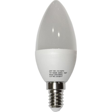 Λάμπα Lumen Led Κεράκι C37 MAT E14 7W 230V Ψυχρό 3200Κ