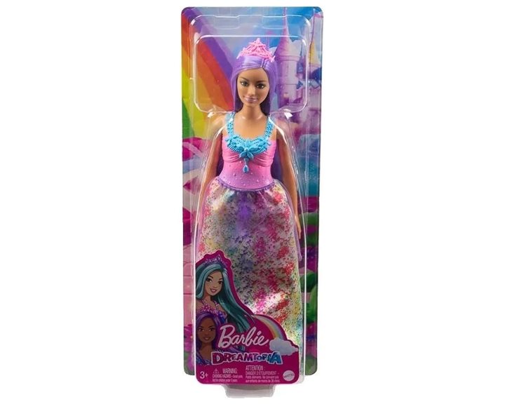 Mattel Barbie Πριγκιπισσα Μωβ Μαλλιά HGR17