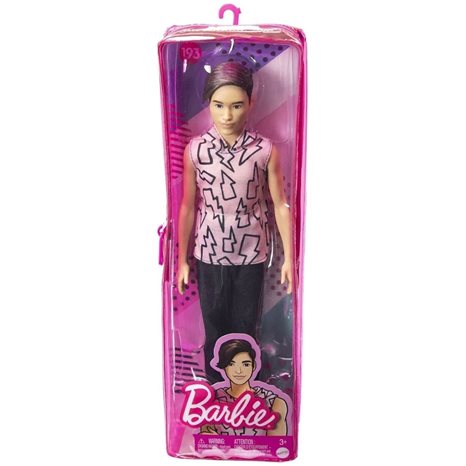 Mattel Barbie Ken Fashionistas Doll 193, Slender, Rooted Brown Hair