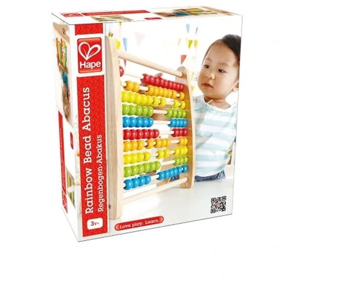 Hape Early Explorer Ξύλινος Άβακας Rainbow Bead Abacus (E0412A)