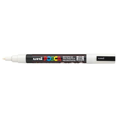 Mαρκαδόρος Uni Posca PC-3M Άσπρο
