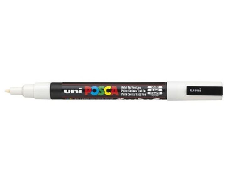Mαρκαδόρος Uni Posca PC-3M Άσπρο