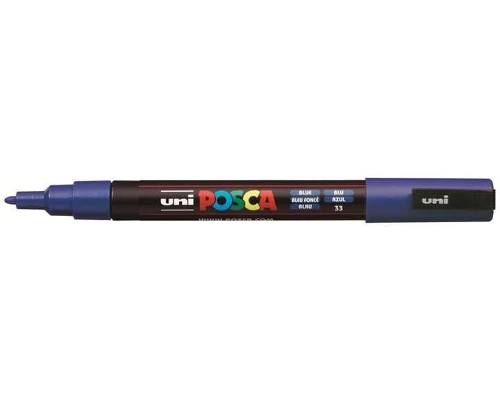 Mαρκαδόρος Uni Posca PC-3M Μπλέ
