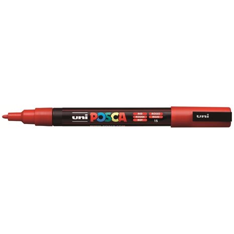 Mαρκαδόρος Uni Posca PC-3M Κόκκινο