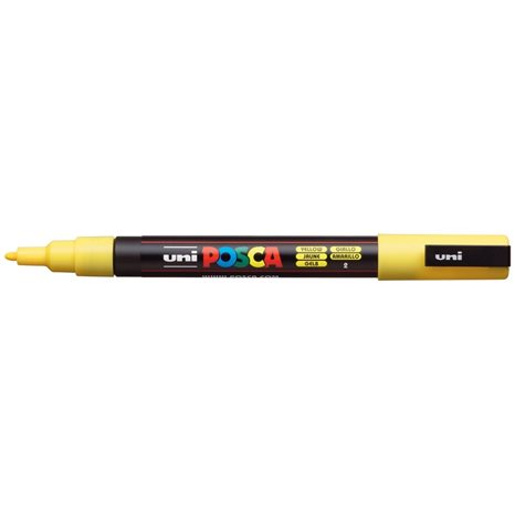 Mαρκαδόρος Uni Posca PC-3M Κίτρινο